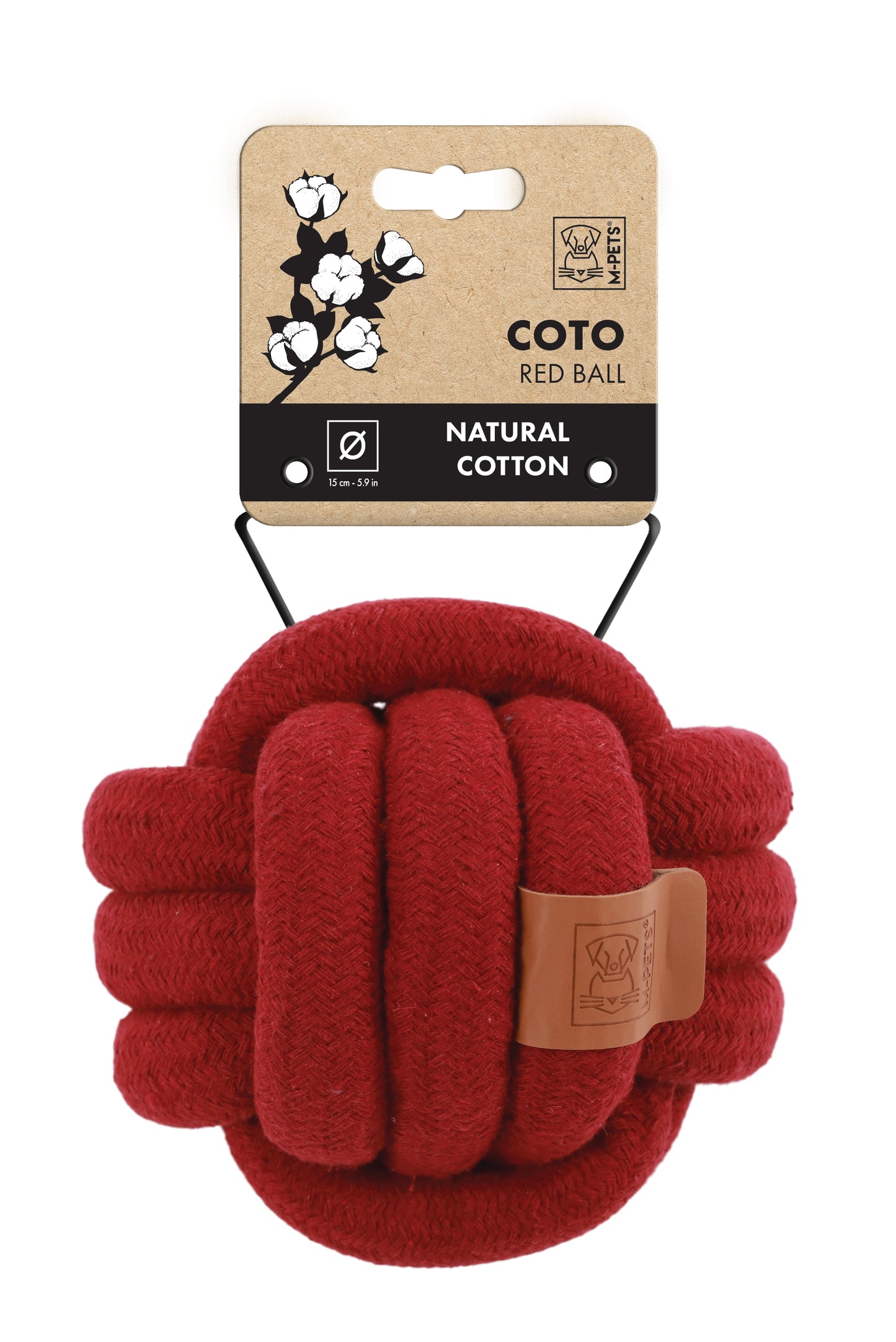 M-PETS COTO Cotton Rope Ball Dog Toy