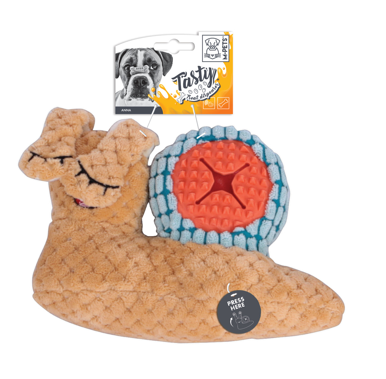 M-Pets -Plush Snail Anna