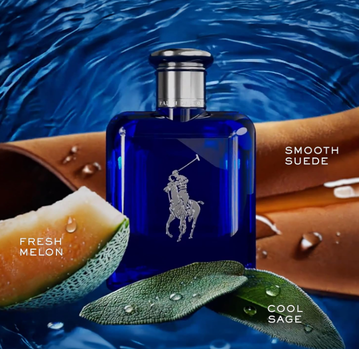 Ralph Lauren Polo Blue Eau de Toilette 75 ml / 2.5 oz – Fresh Aquatic Men’s Cologne
