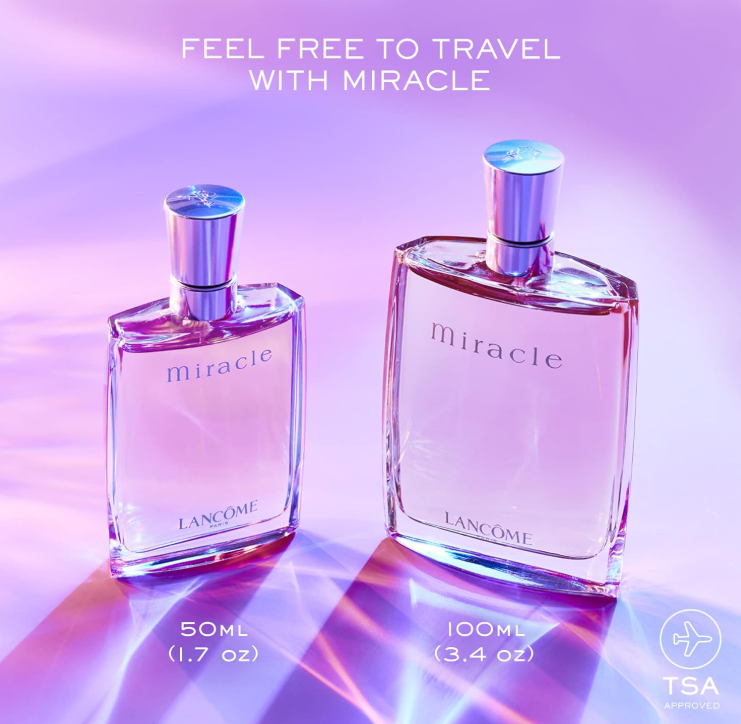 Lancôme Miracle Eau de Parfum 50 ml / 1.7 oz – Spicy Floral Long Lasting Women’s Perfume