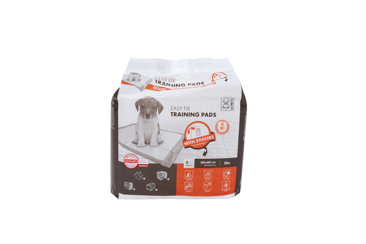 EASY FIX Adhesive Dog Training Pads – Stick-Down Pads for Crates & Travel, 30 Count