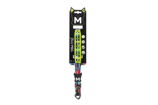 M-PETS Urban Style Dog Leash with Shock Absorber, Adjustable Length, Lockable Buckle, Machine Washable