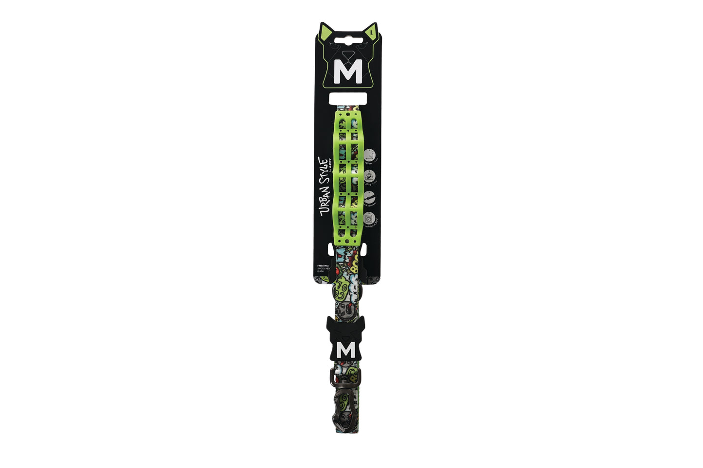 M-PETS Urban Style Dog Leash with Shock Absorber, Adjustable Length, Lockable Buckle, Machine Washable