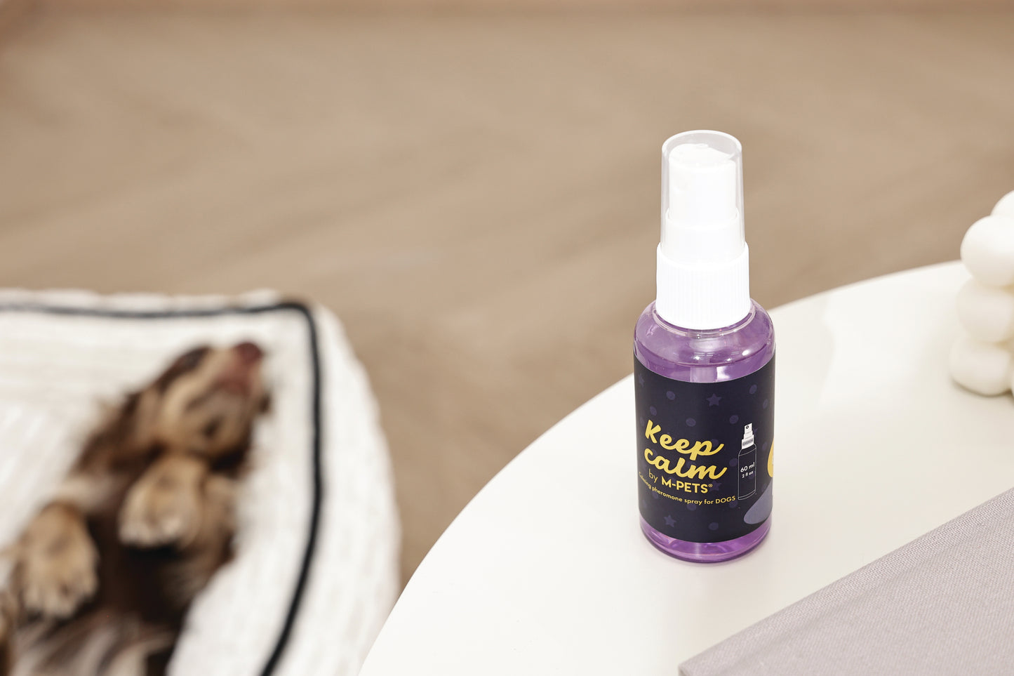 M-PETS Keep Calm Dog Pheromone Diffuser & Fast-Acting Spray – Supports Anxiety Reduction, Barking & Stress (60 ml)