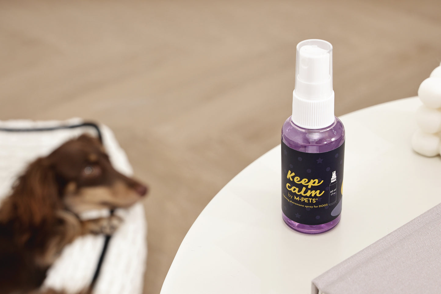 M-PETS Keep Calm Dog Pheromone Diffuser & Fast-Acting Spray – Supports Anxiety Reduction, Barking & Stress (60 ml)