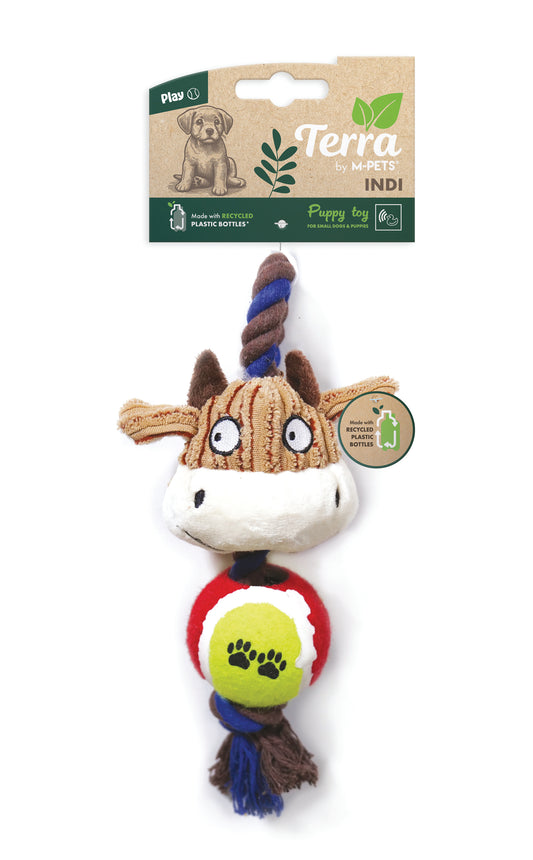 Terra ECO Dog Toy – Recycled Plastic Squeak Toy, Mixed Color
