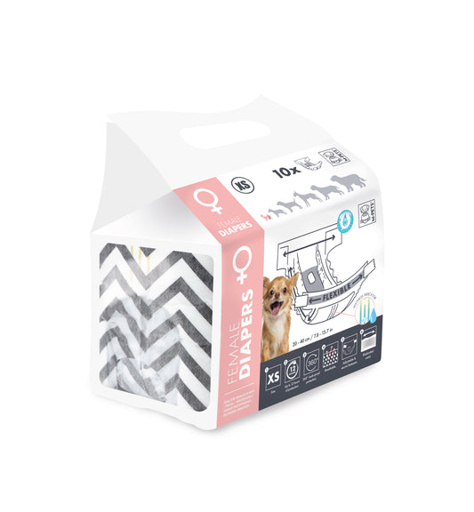 M-PETS Disposable Dog Diapers for Male & Female Dogs