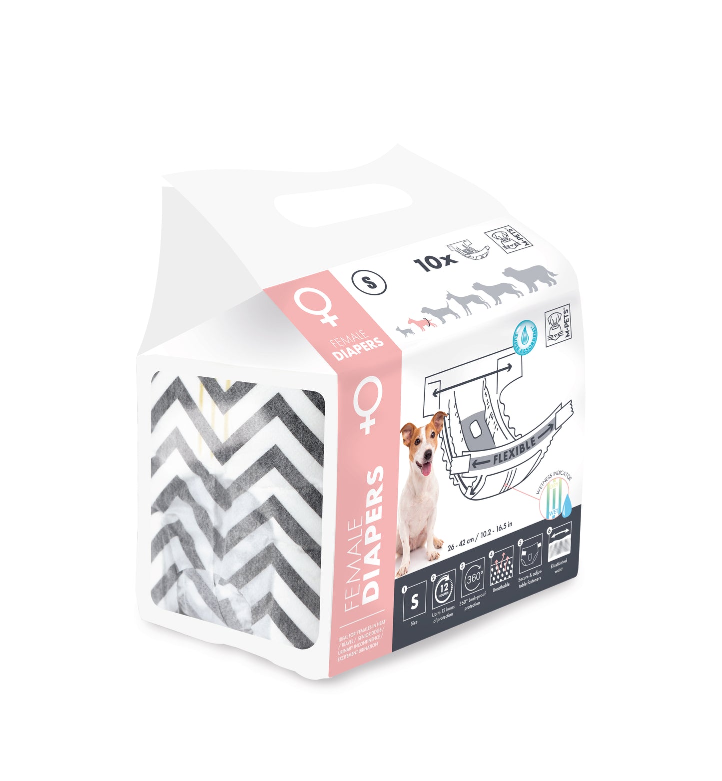 M-PETS Disposable Dog Diapers for Male & Female Dogs