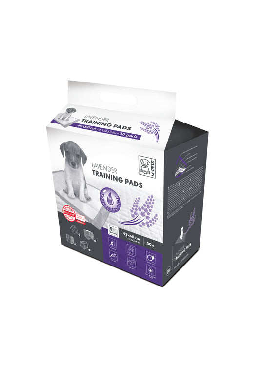 Lavender Scented Dog Training Pads – Leakproof, Fast-Drying, 30 Count