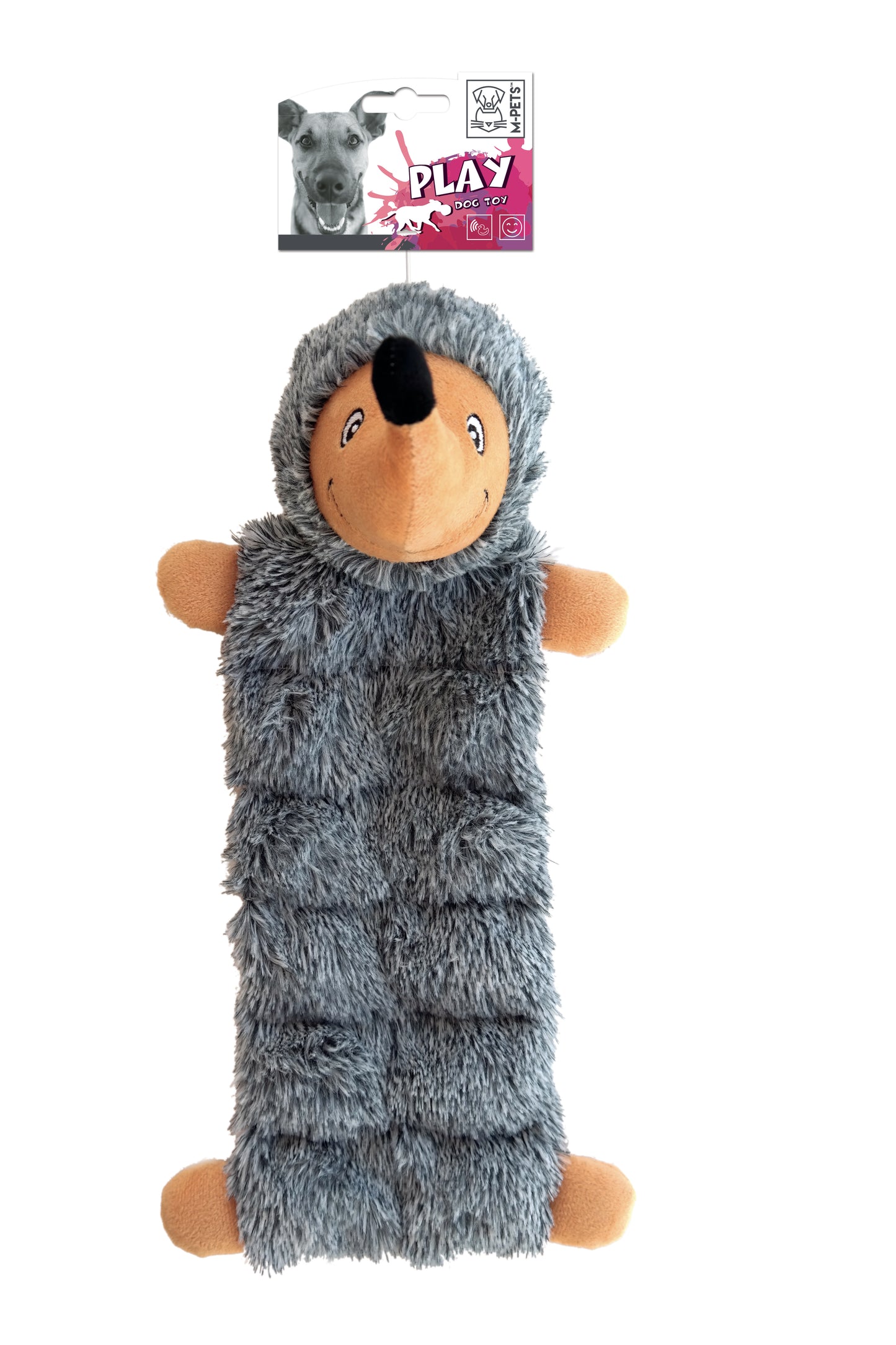 M-PETS Plush Squeaky Dog Toy Collection – Soft Interactive Dog Toys with Squeaker & Crinkle Paper – Plush Fetch & Tug Toys for Dogs – 43 x 20 x 15 cm
