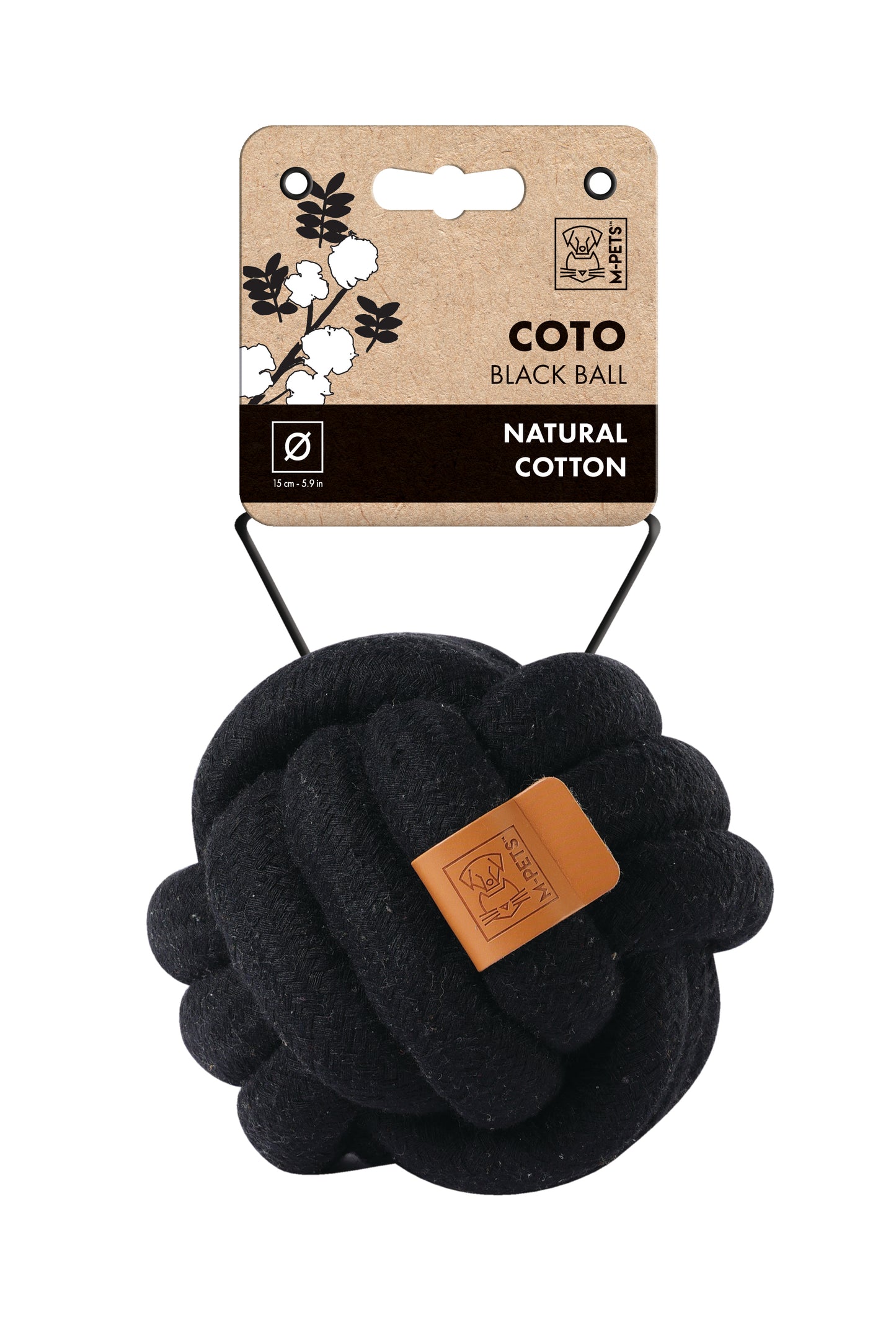 M-PETS COTO Cotton Rope Ball Dog Toy