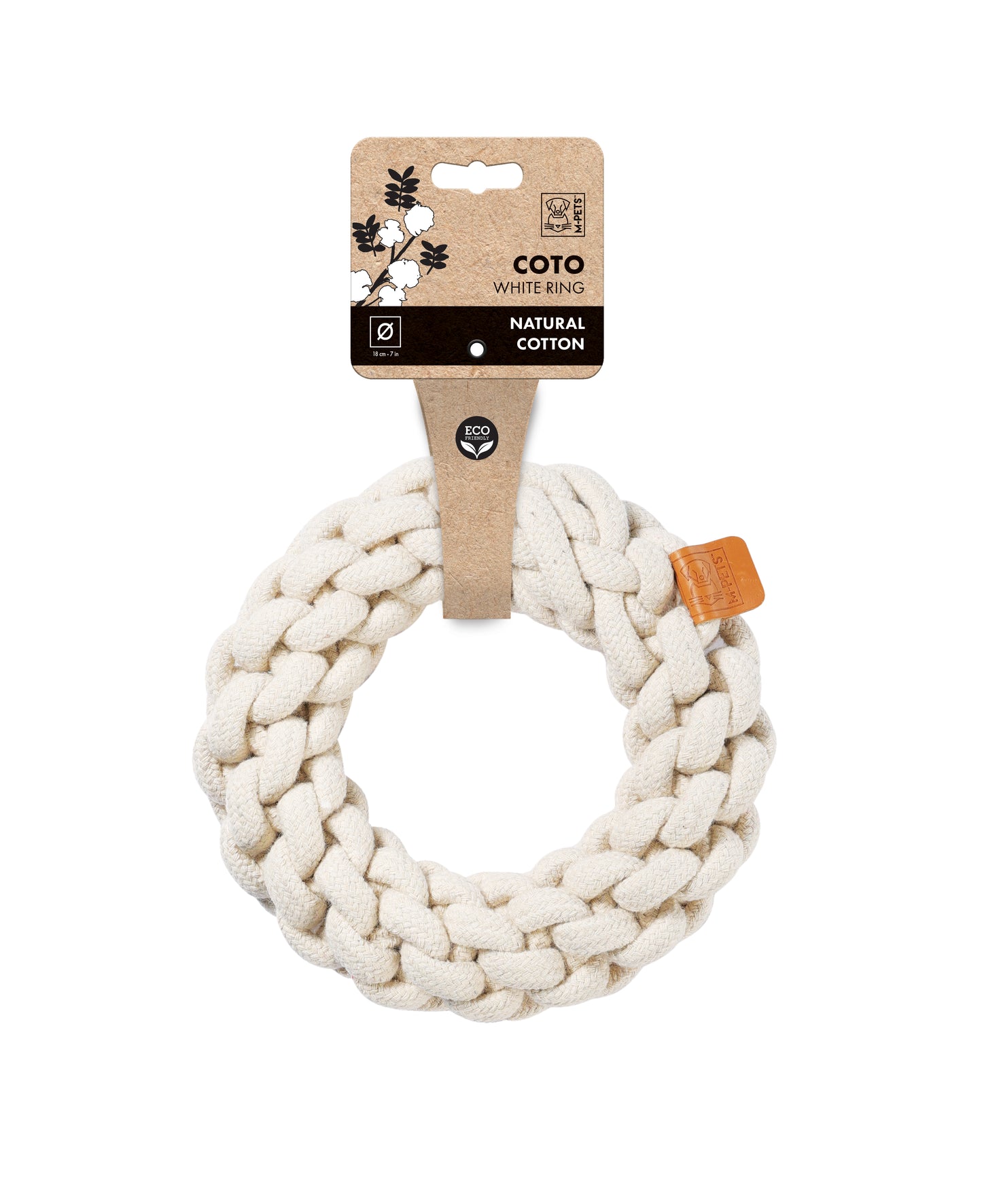 M-PETS COTO Cotton Rope Ring Dog Toy