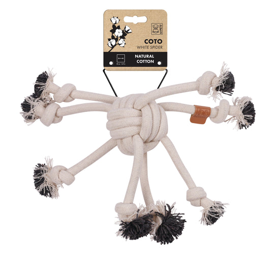 M-PETS COTO Cotton Rope Spider Dog Toy, 38 cm