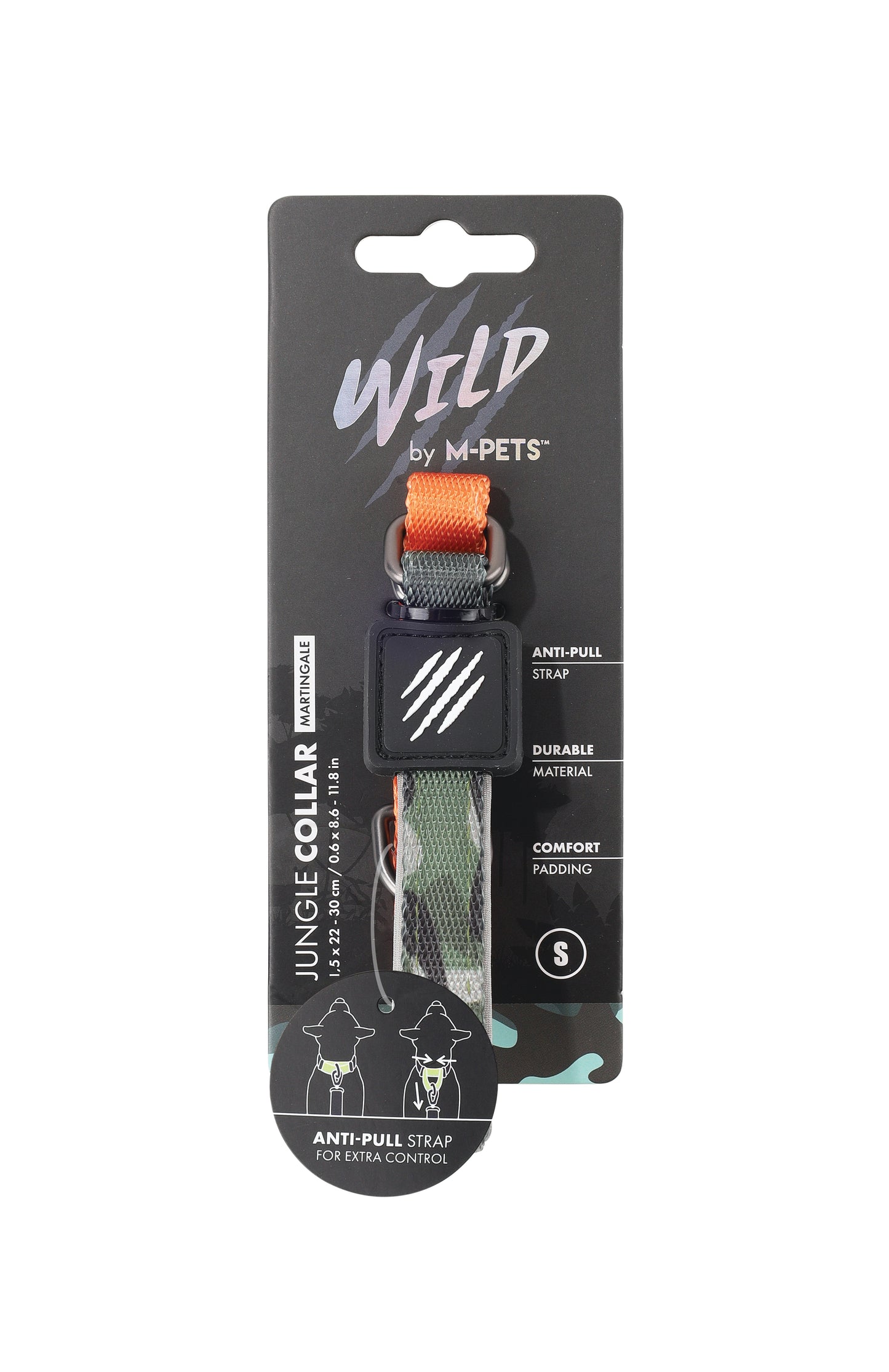 M-PETS - Wild Jungle Necklace - Orange & Camouflage