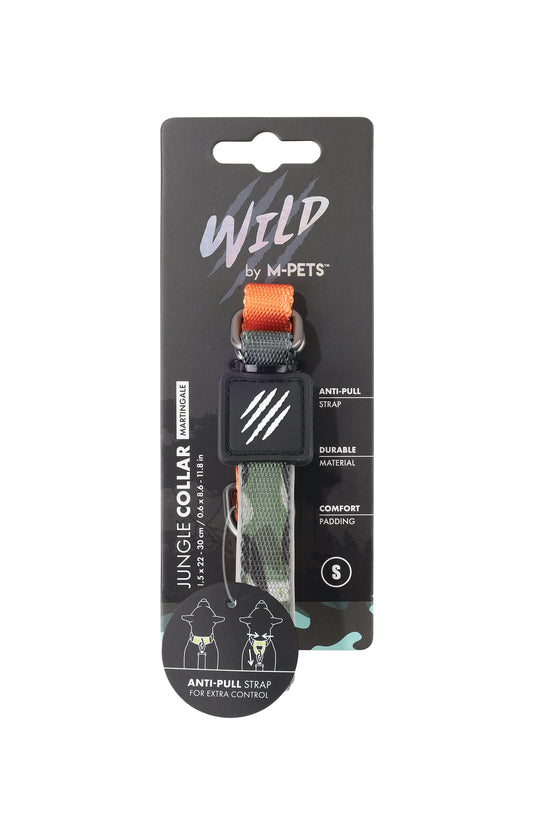 M-PETS - Wild Jungle Necklace - Orange & Camouflage