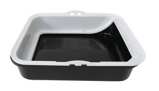M-PETS - Litter Tray - SIWA L Black & White 55 x 45.5 x 23 cm