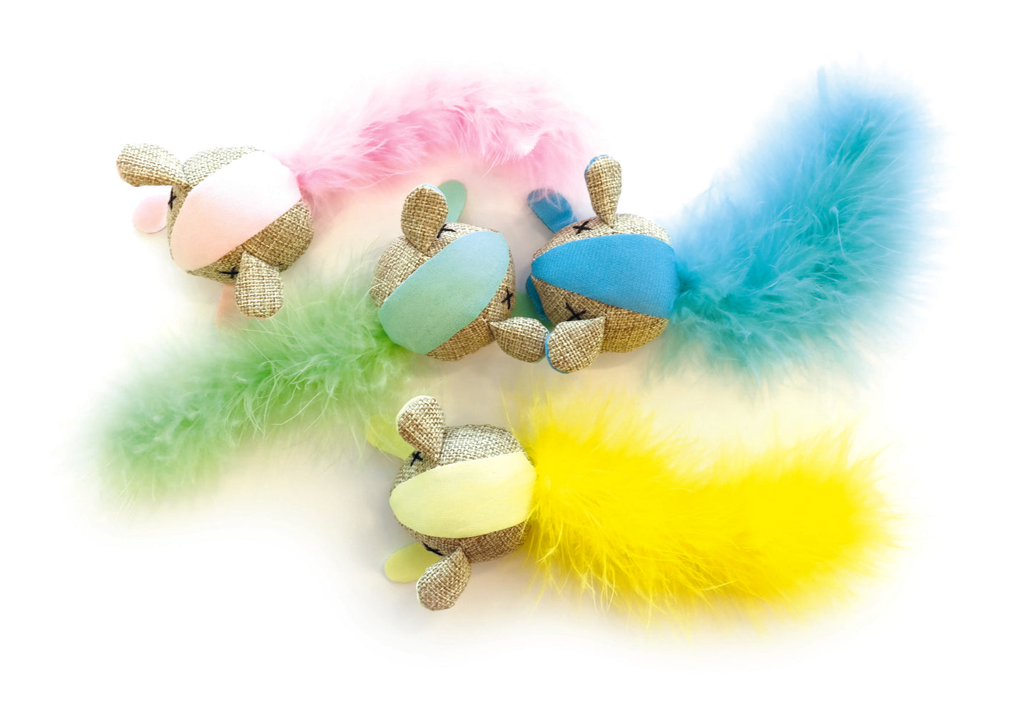 M-PETS Animal Cat Teaser Toy to Inspire Chasing, Jumping, and Hunting Play for Active Cats