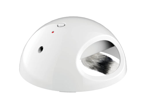 M-PETS INTERACTIVE CAT TOY – Automatic Light Sensor & Sleep Mode, White