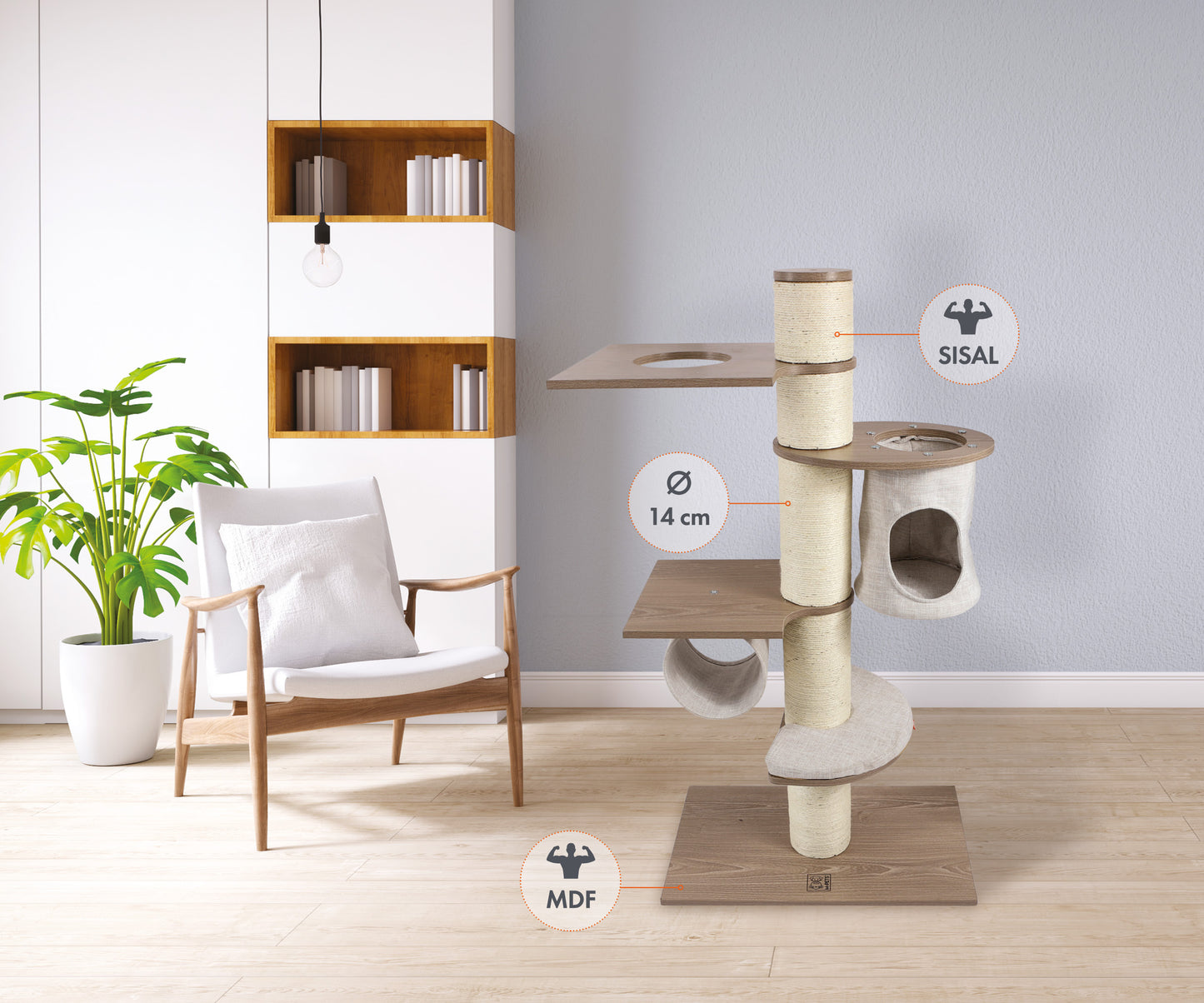 M-PETS CatElite Leonardo Cat Tree