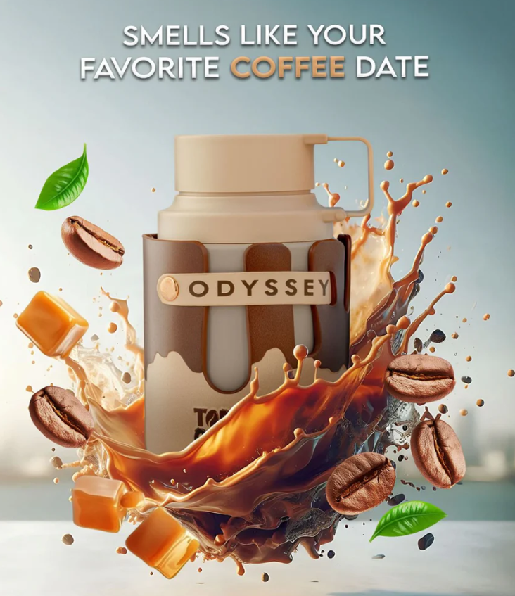 ODYSSEY TOFFEE COFFEE EAU DE PARFUM 100ML / 3.4 OZ – WARM SWEET COFFEE FRAGRANCE