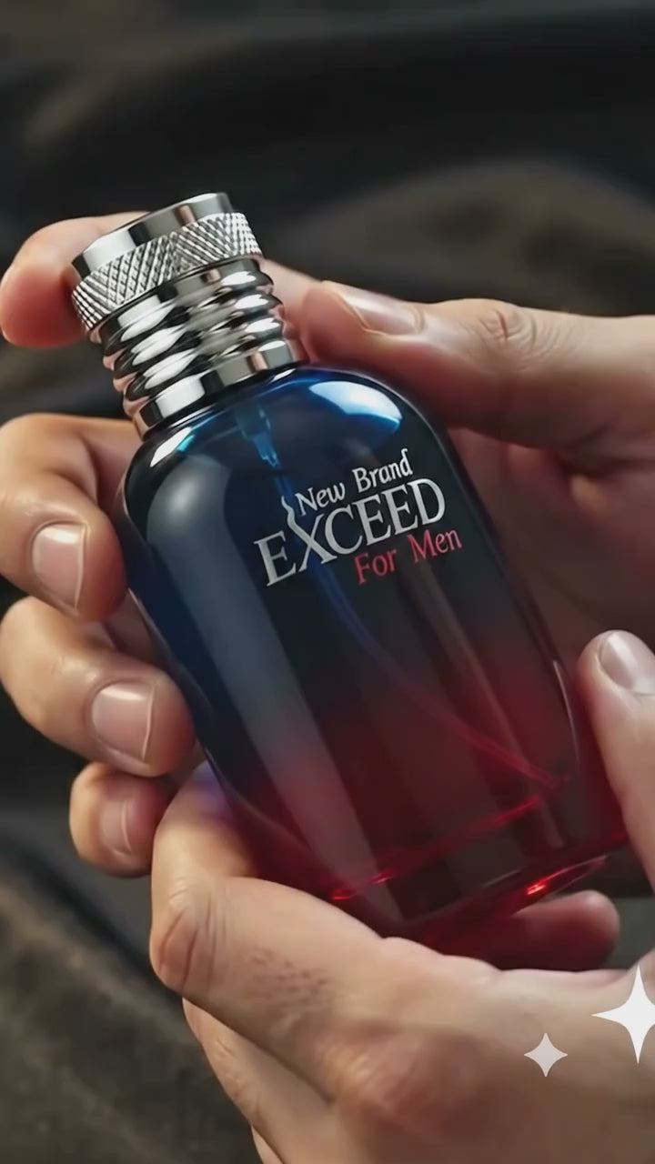 New Brand Exceed For Men Eau de Toilette is a fresh, masculine fragrance that blends vibrant citrus, aromatic spices, and warm woody notes. Designed for the modern man, it offers a clean, confident scent that is perfect for everyday wear and any occasion.
